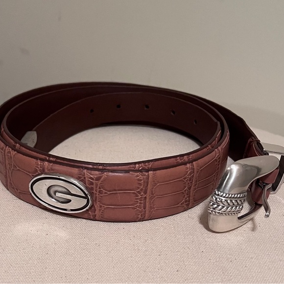 Genuine Georgia leather belt - Picture 2 of 2